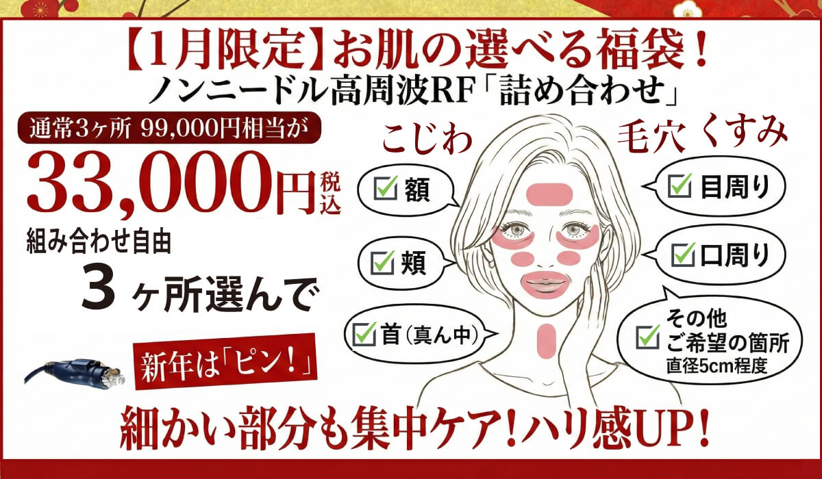 目元口元高周波RF ノンニードルキャンペーン